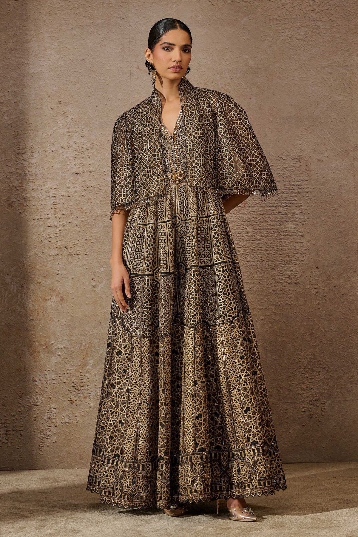 Otherworldly Corset, Drape And Cape Co Ord Set