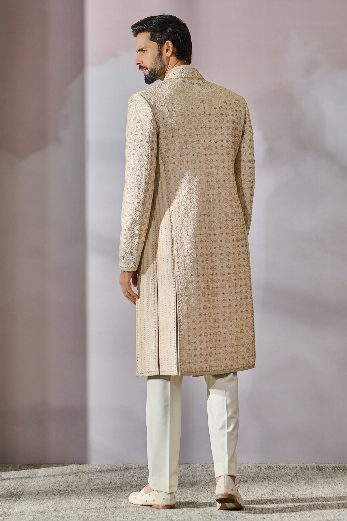 SOL Sherwani Kamarbandh Trouser Kurta - Only Sherwani