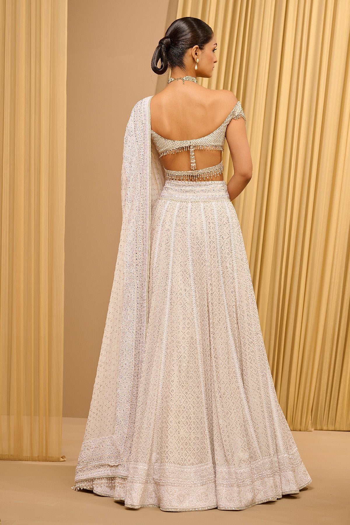Otherworldly Chikankari And Mukaish Lehenga