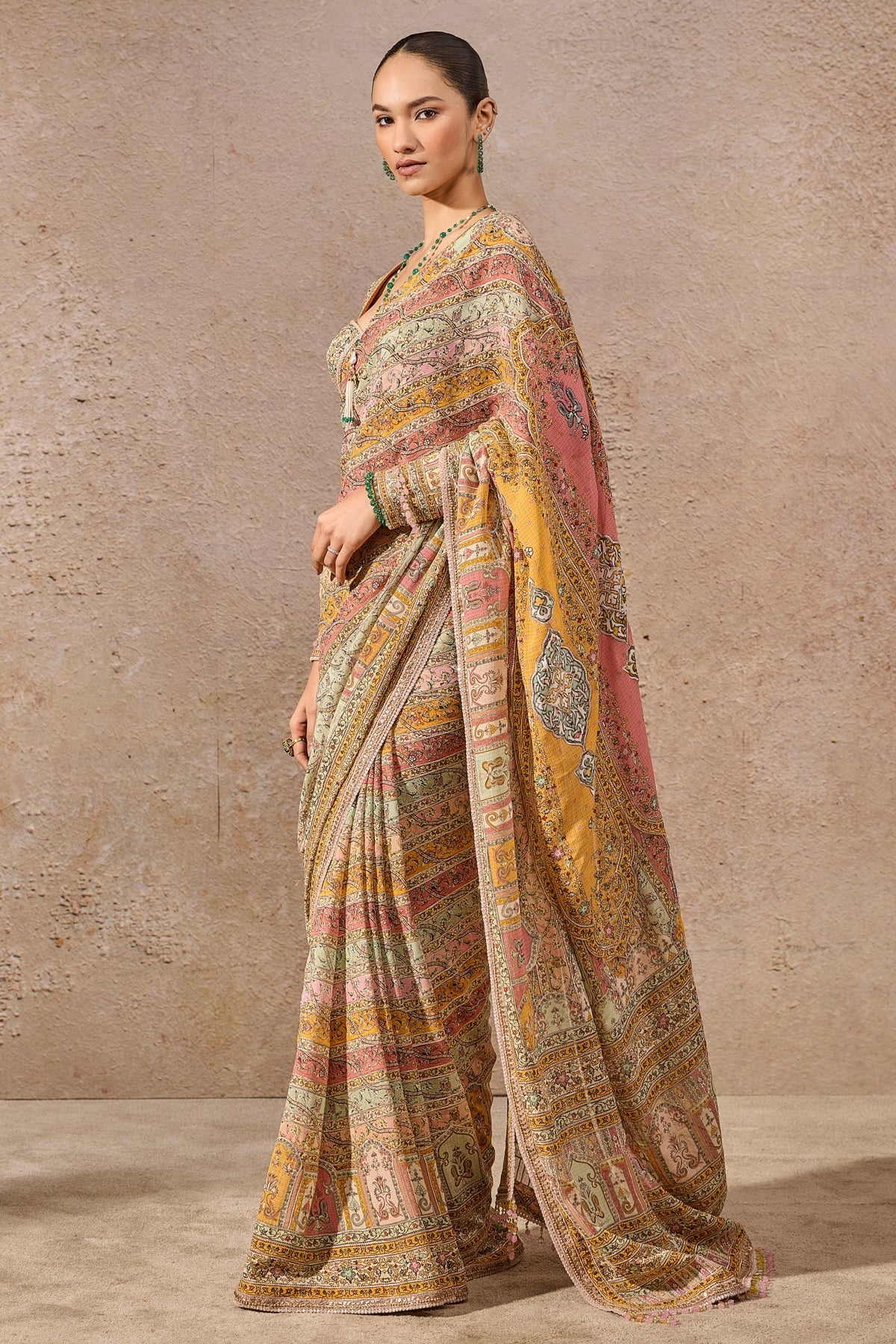 Printed Gota Saree
