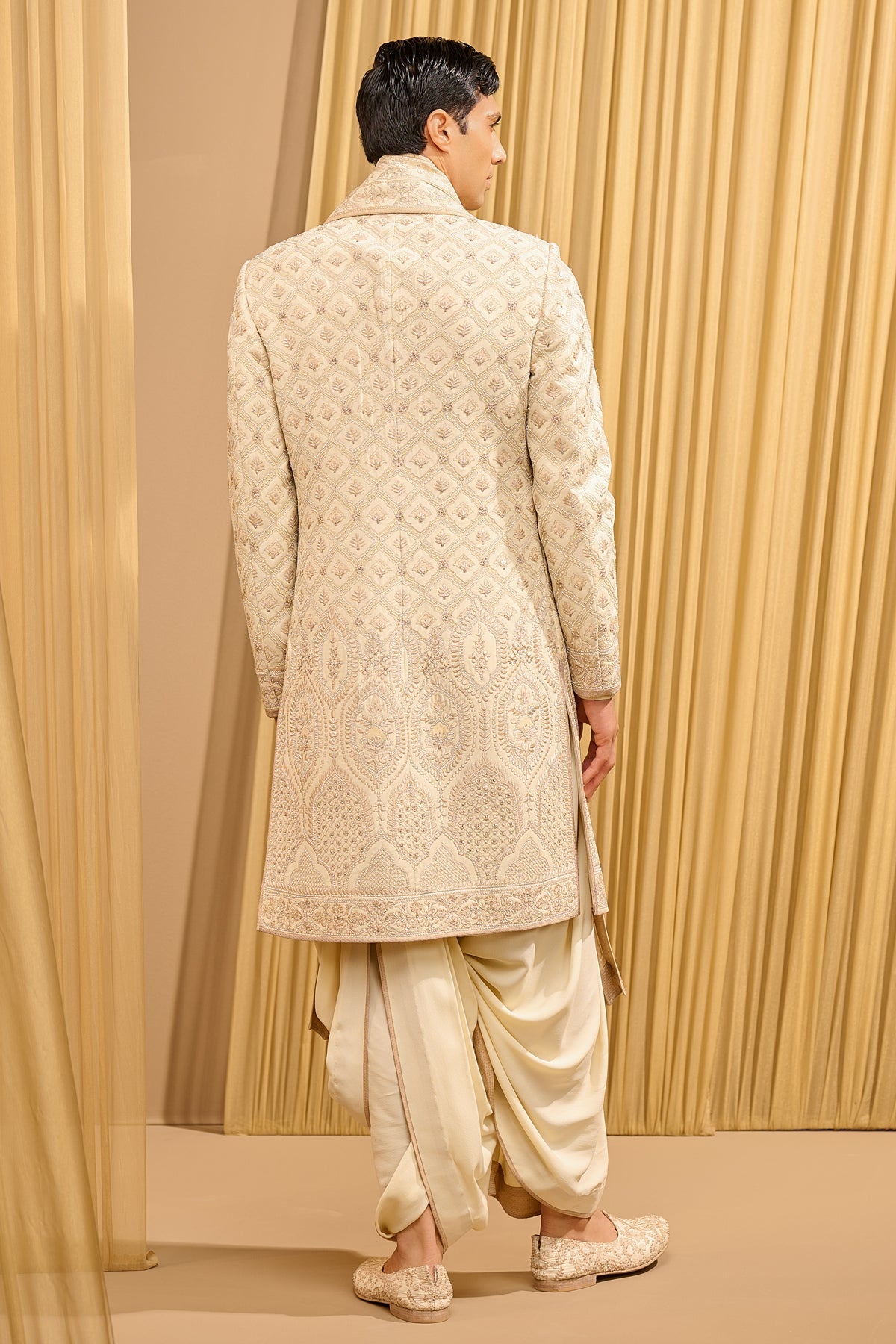 Chikankari Sherwani Set - Only Sherwani