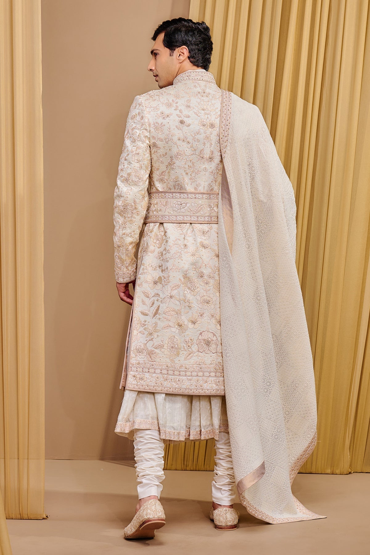 Otherworldly Classic Floral Sherwani Set - Only Sherwani