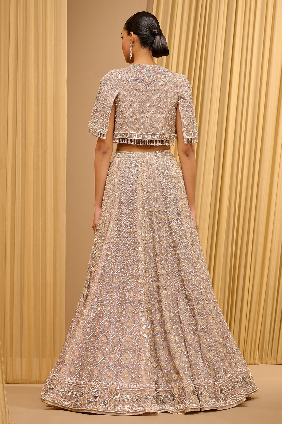Otherworldly Mughal Jaal Classic Embroidered Lehenga