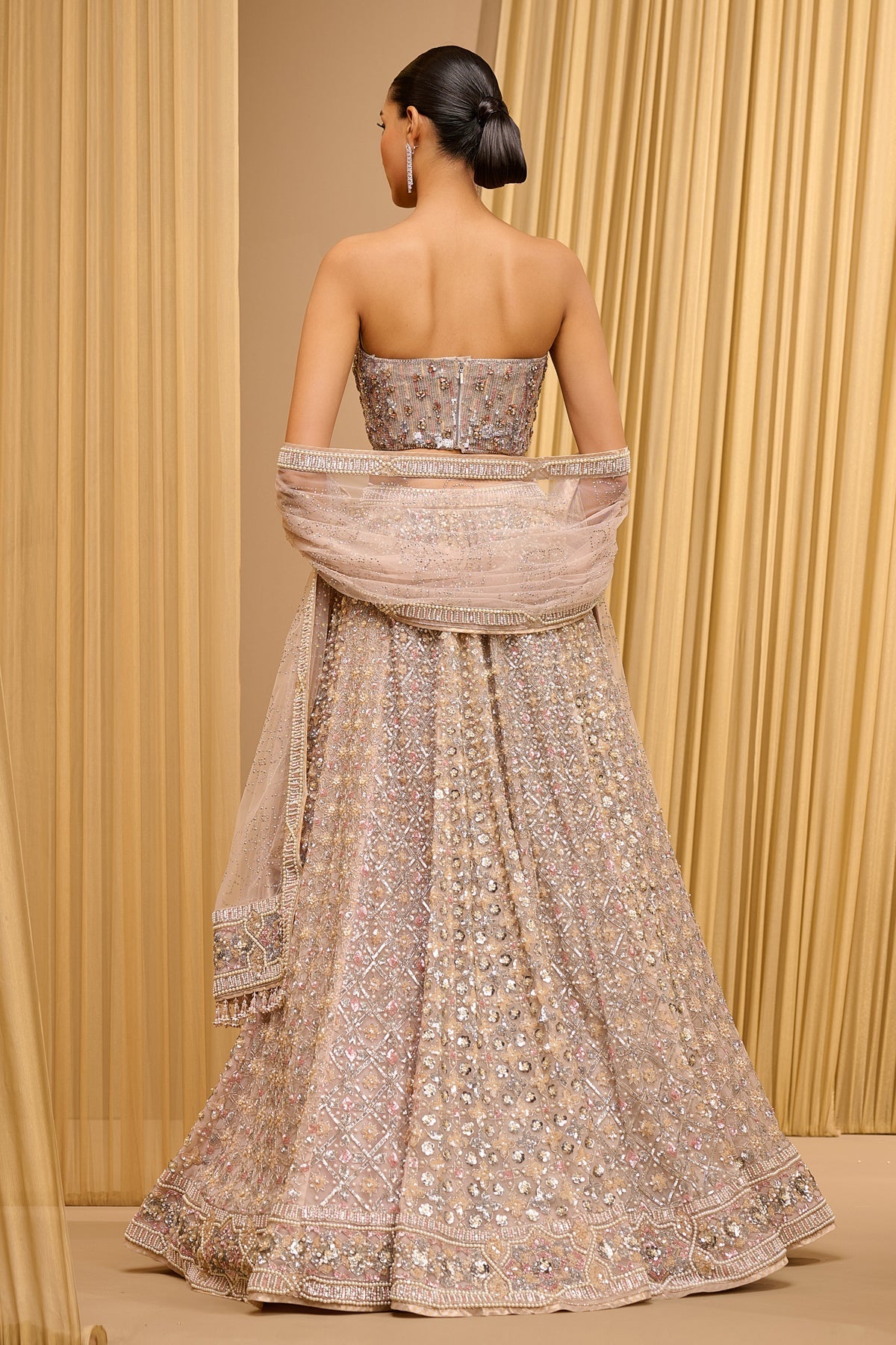 Otherworldly Mughal Jaal Classic Embroidered Lehenga - Only Lehenga