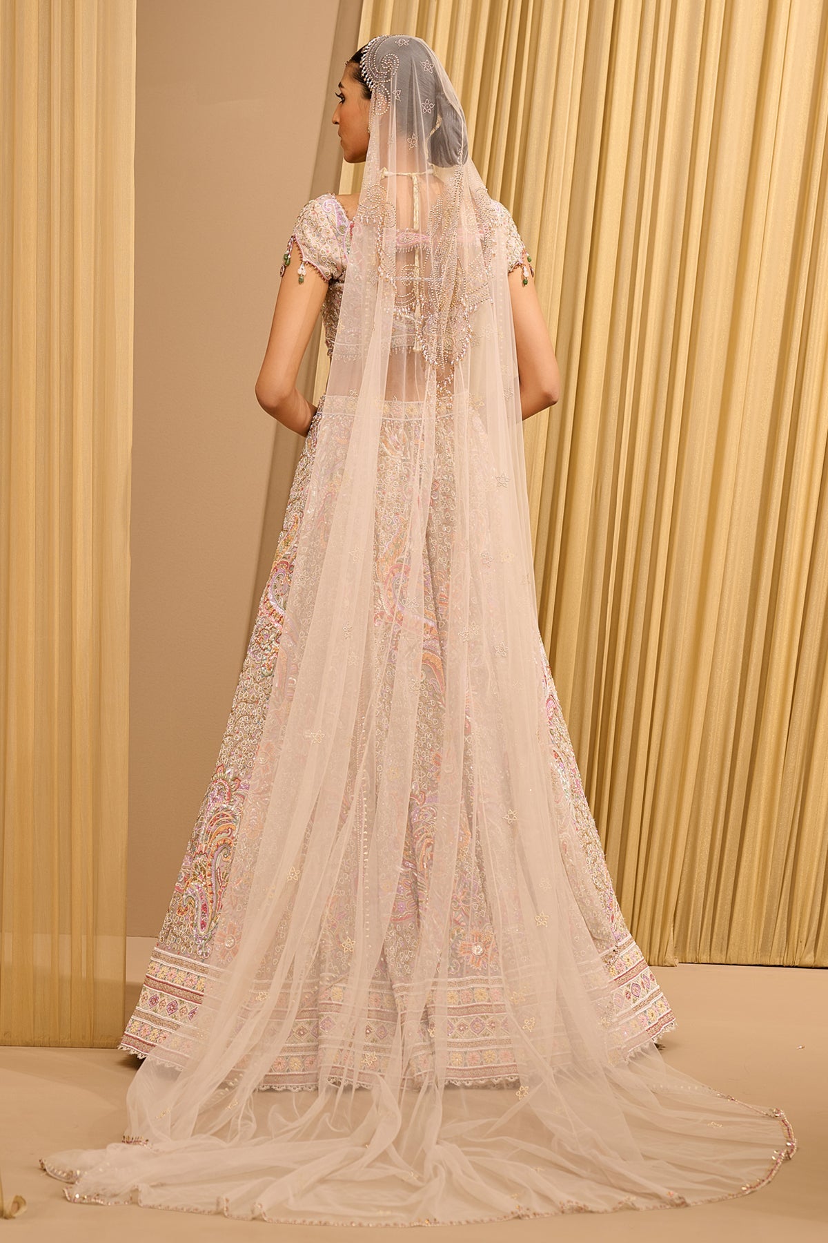Otherworldly Embroidered Paisley Bridal Lehenga - Only Lehenga