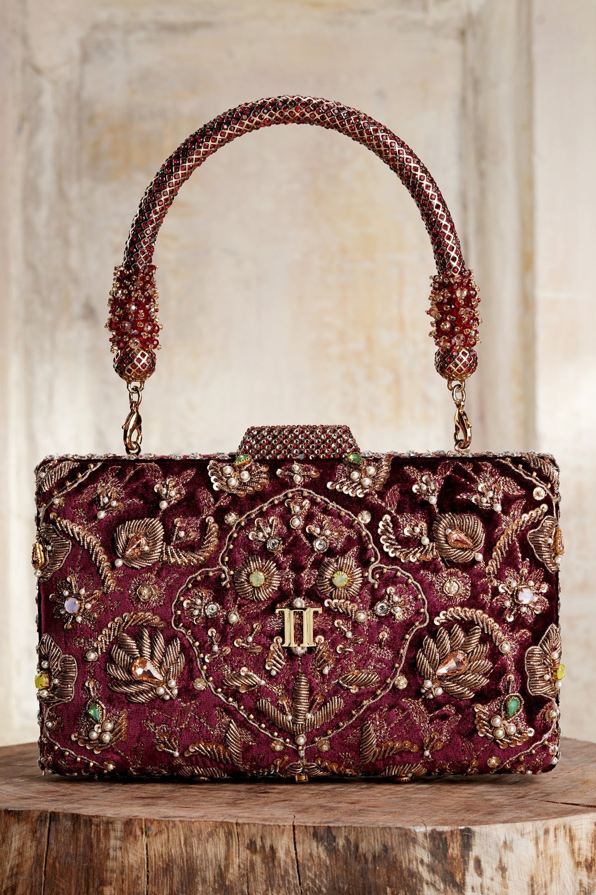 Embroidered Clutch