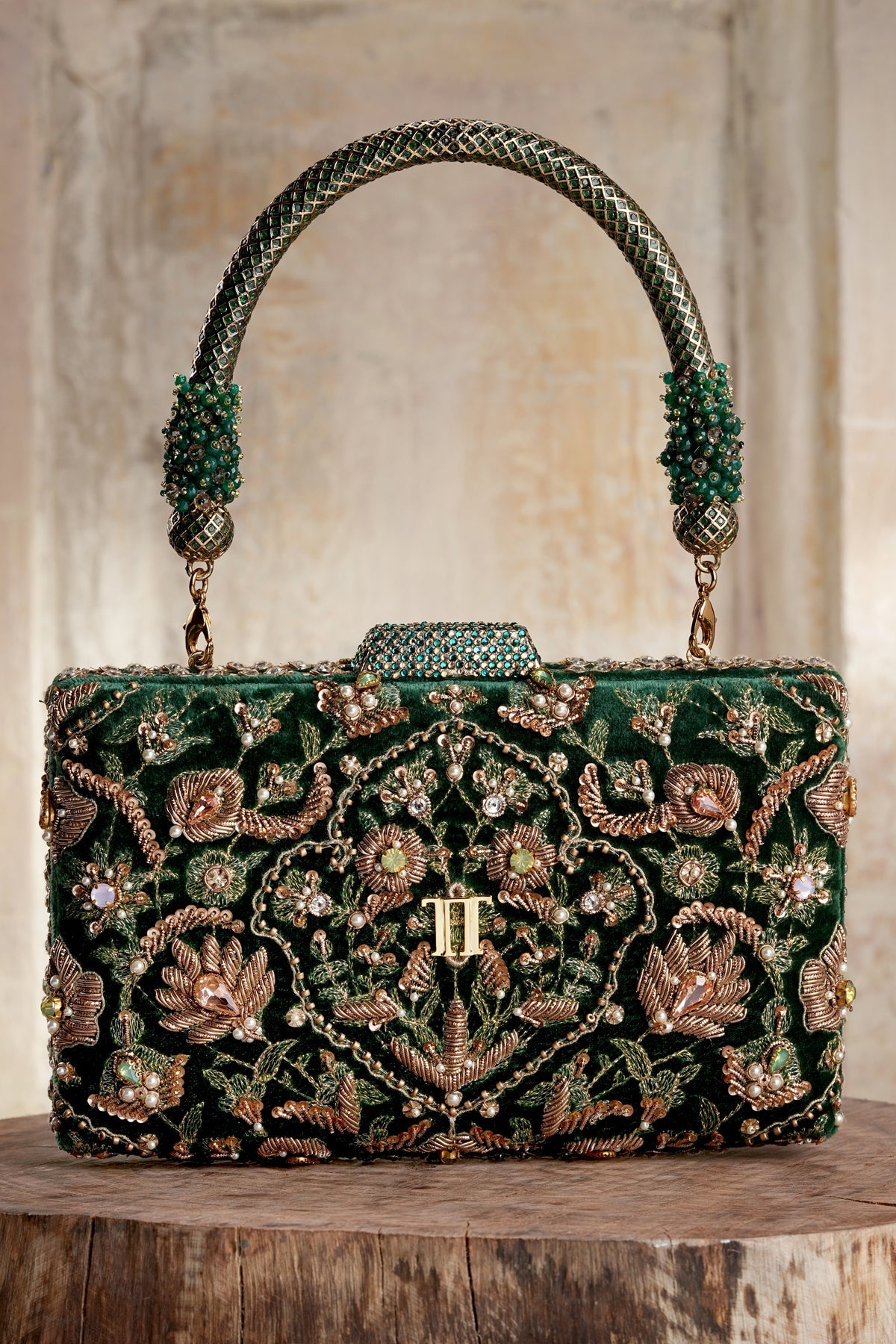 Embroidered Clutch