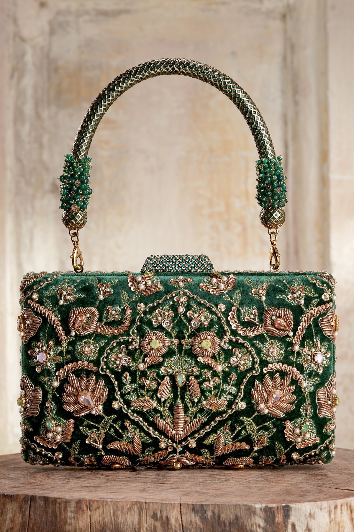 Embroidered Clutch
