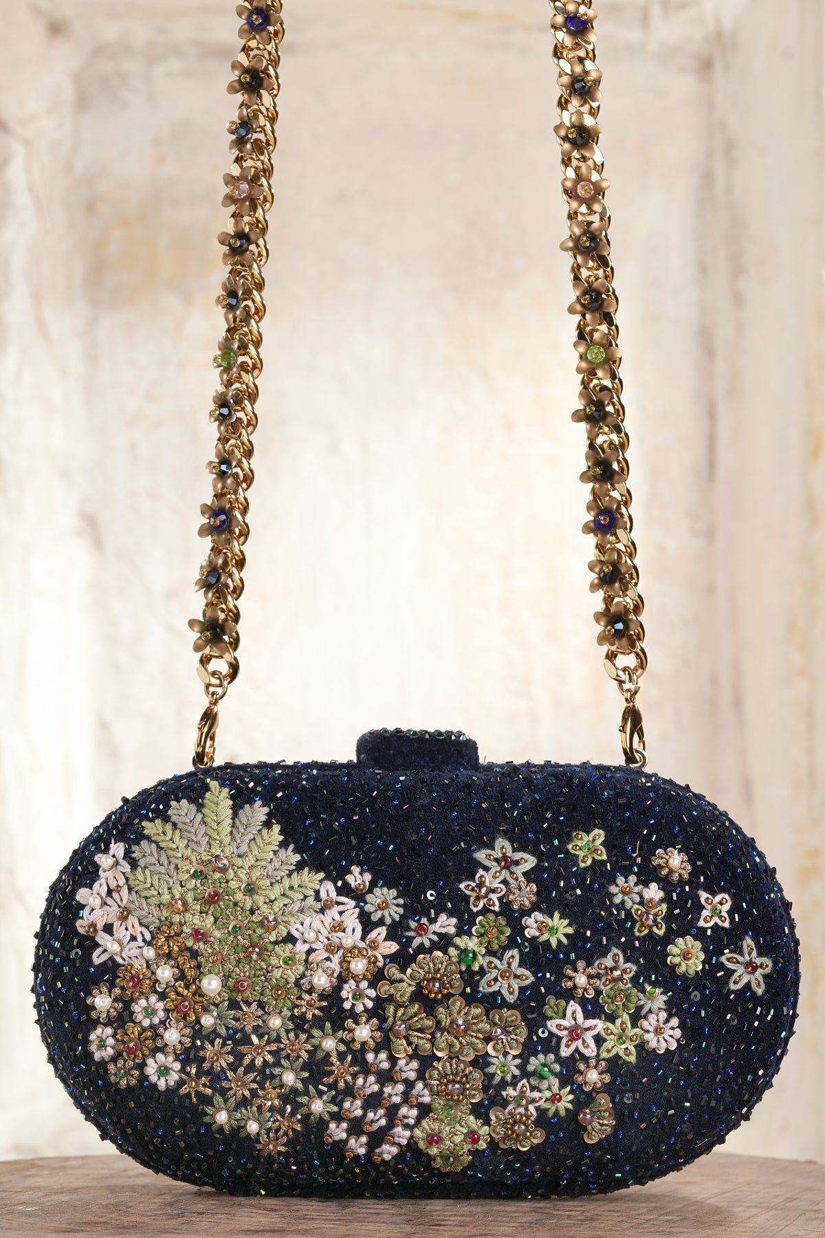 Embroidered Clutch
