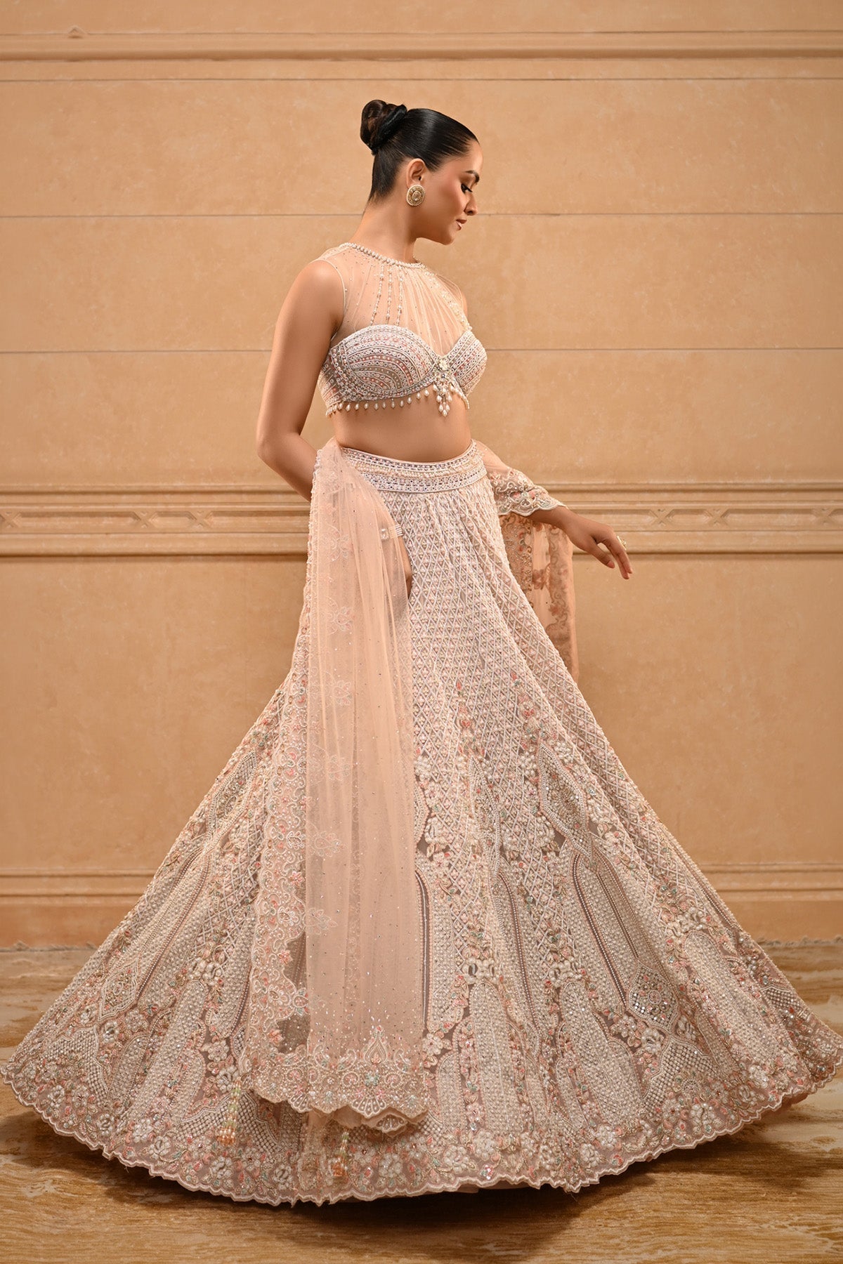 Pearl Basra Embroidered Lehenga