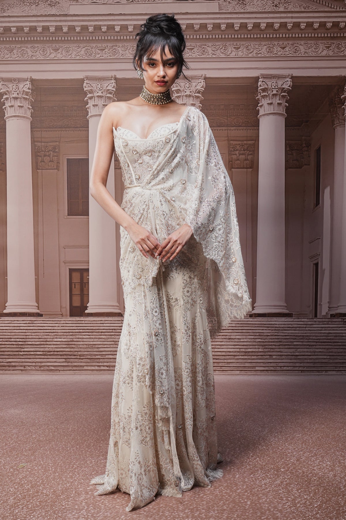 Ever Bloom Crystal Concept Saree