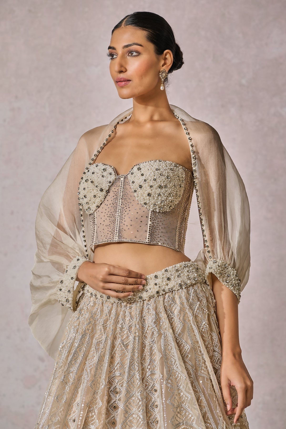 SOL Bustier Shirt Lehenga