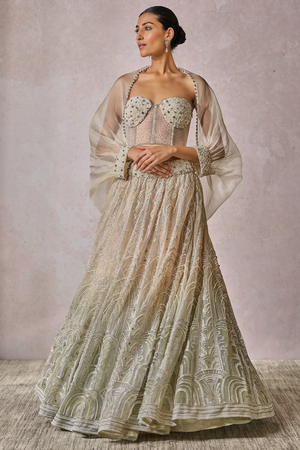 SOL Bustier Shirt Lehenga