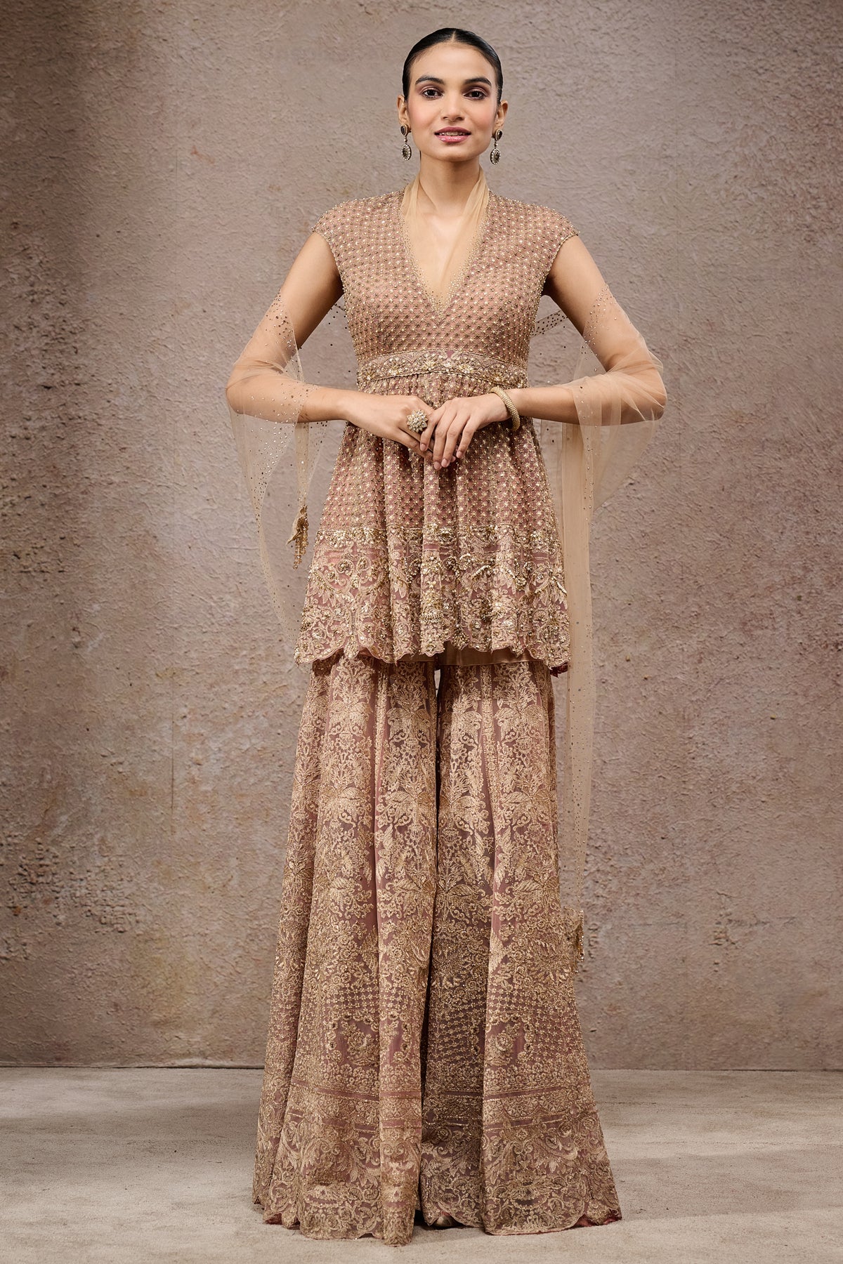 Mughal Embroidered Sharara