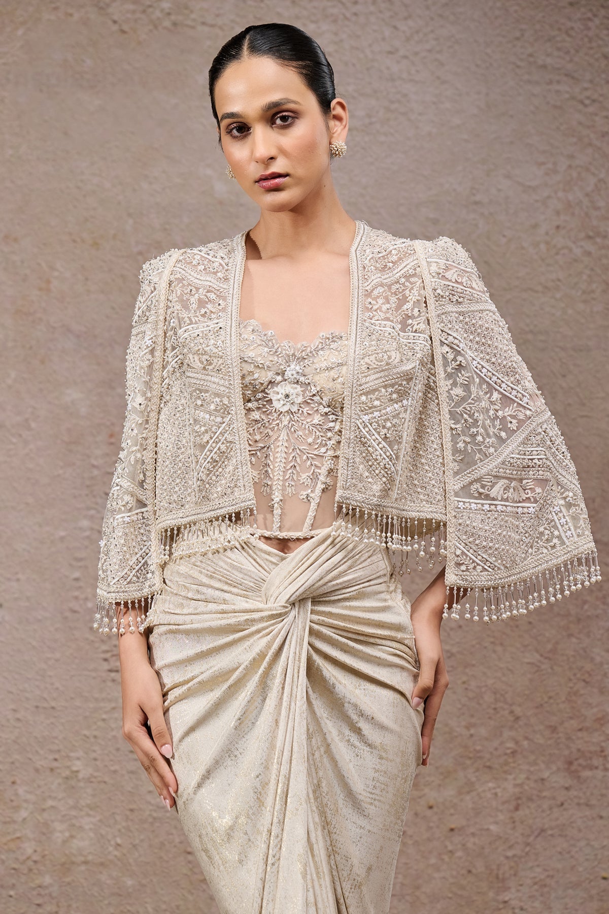 Draped Skirt & Corset Cape