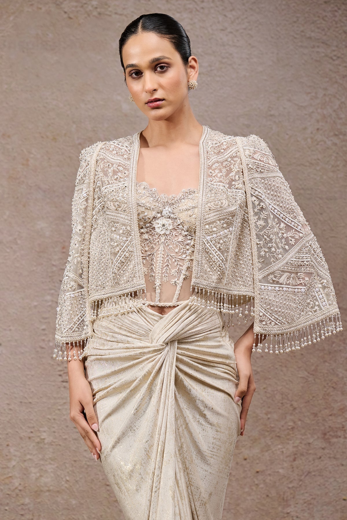 Draped Skirt & Corset Cape