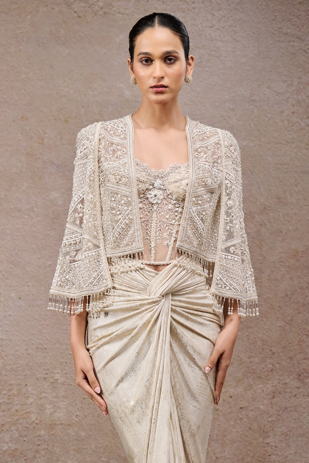 Draped Skirt & Corset Cape
