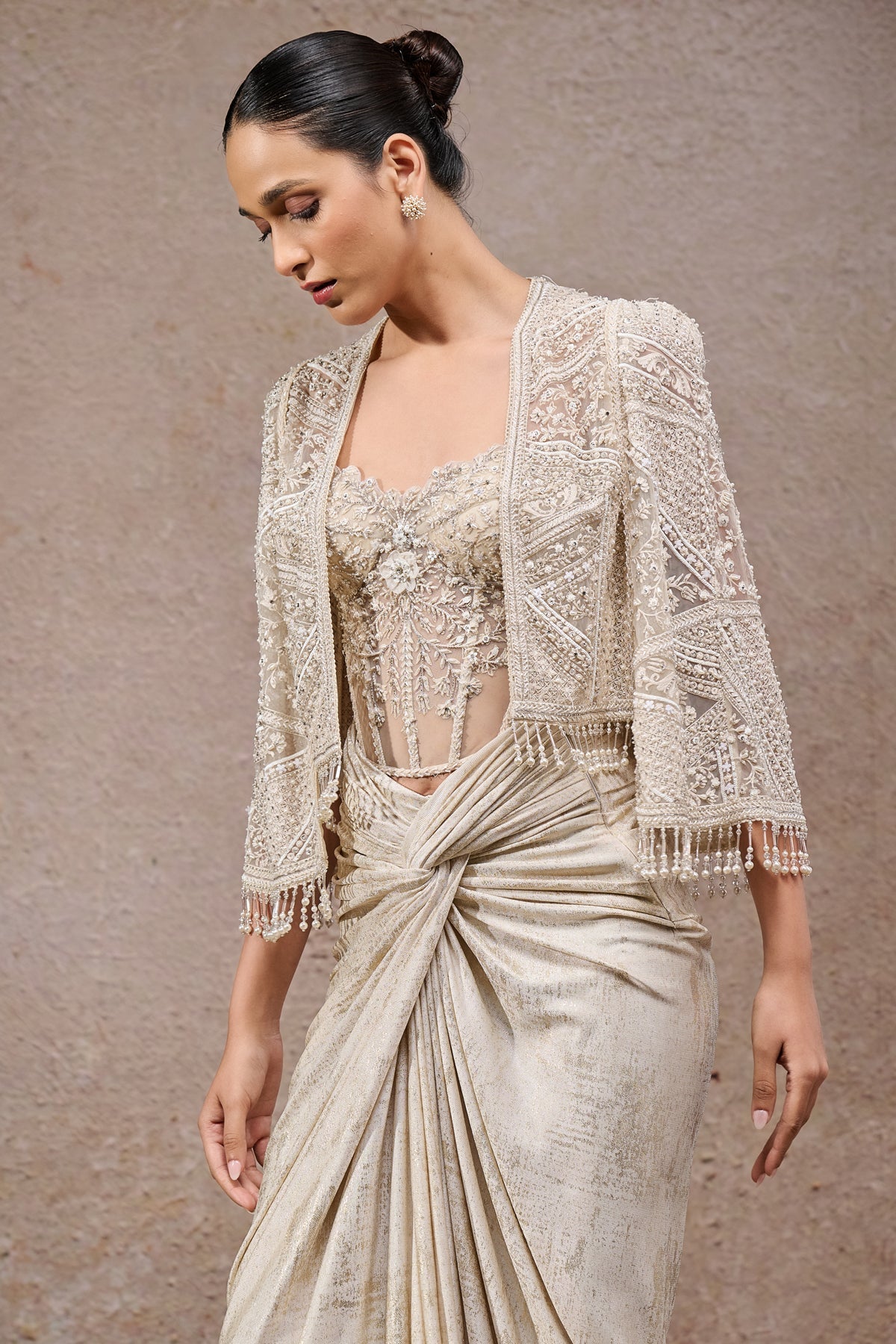 Draped Skirt & Corset Cape