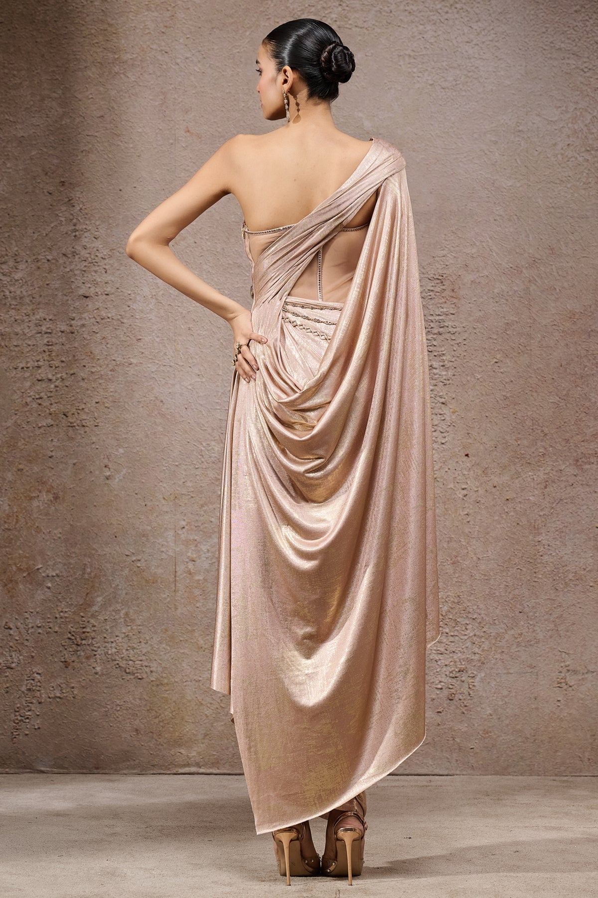 Structured Drape Dress