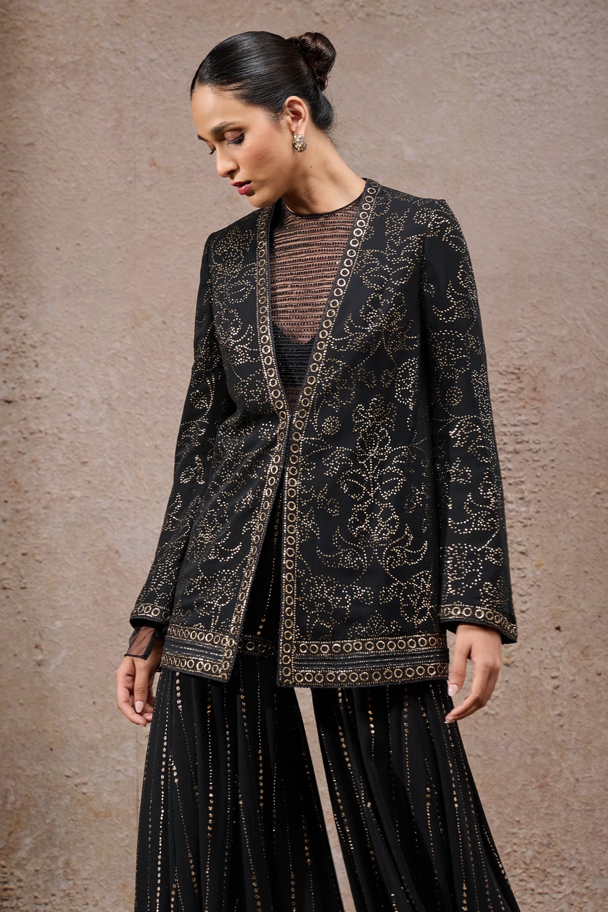 Mukaish Jacket Sharara