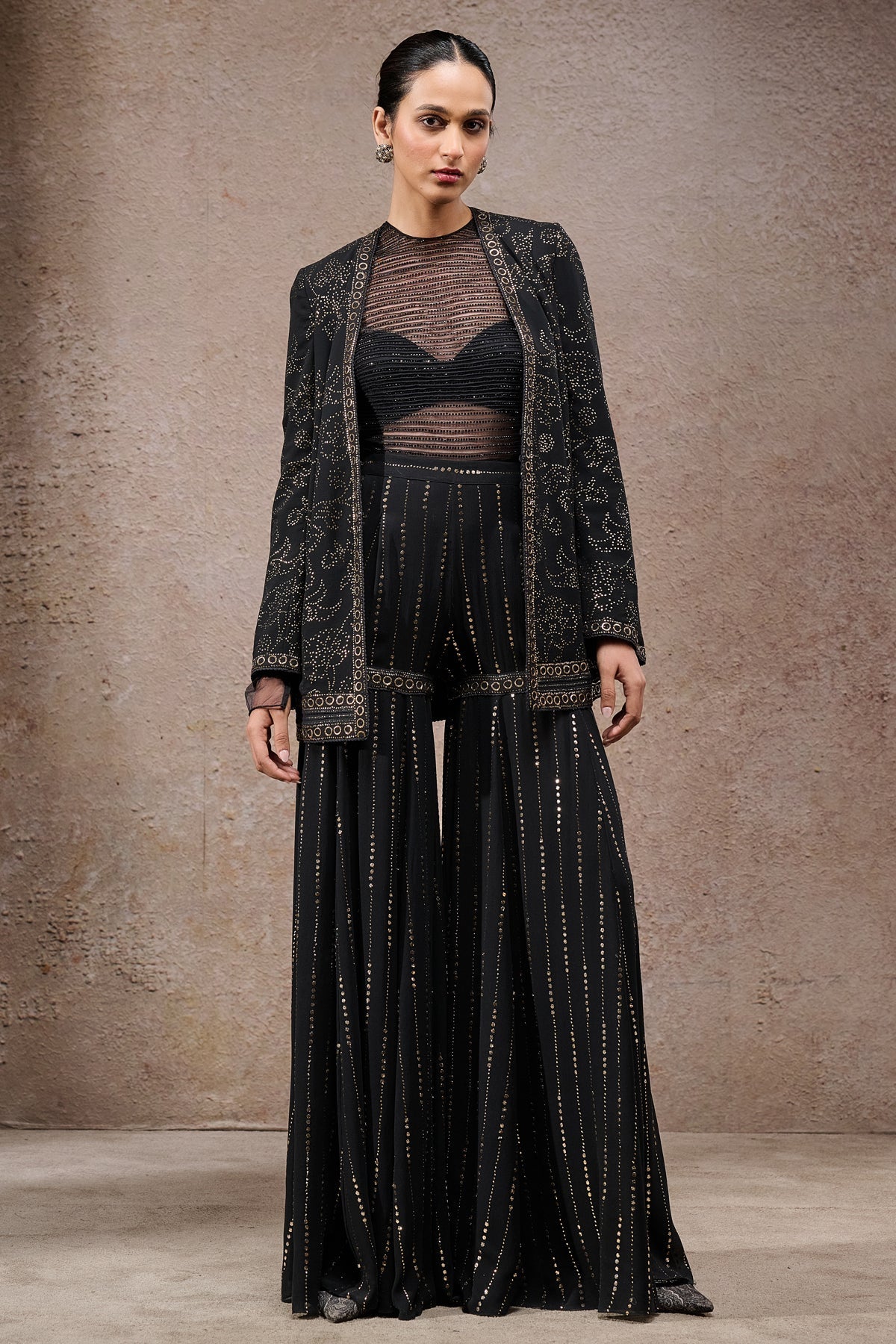 Mukaish Jacket Sharara