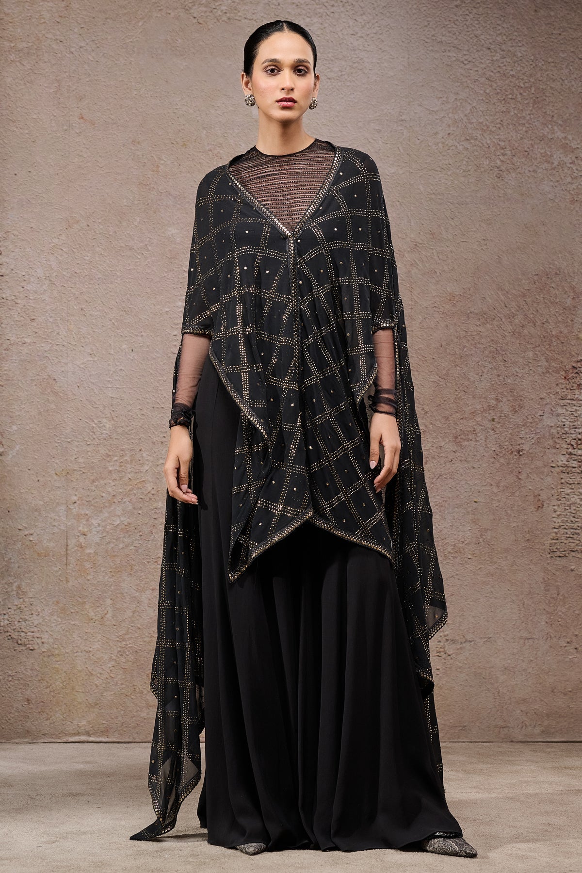 Mukaish Cape Set