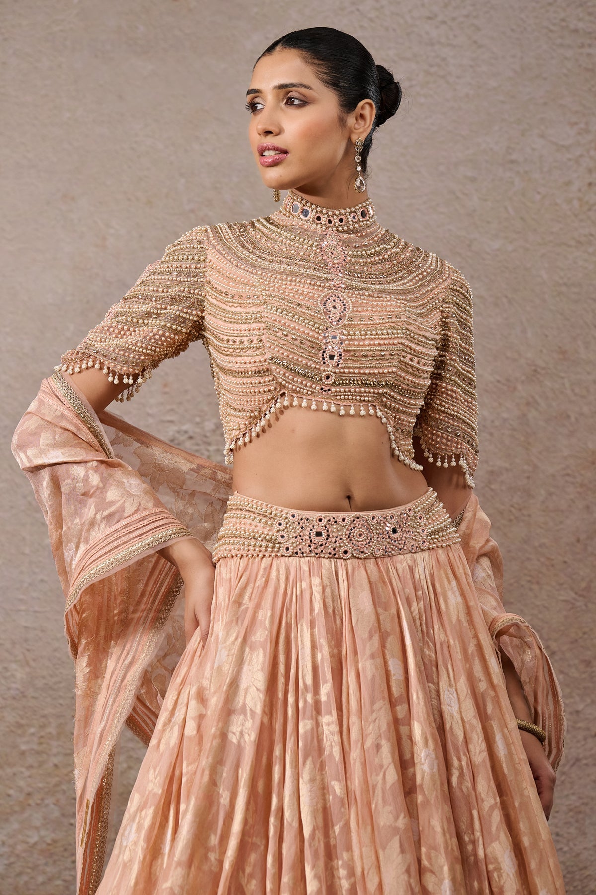 Pearl Textile Lehenga
