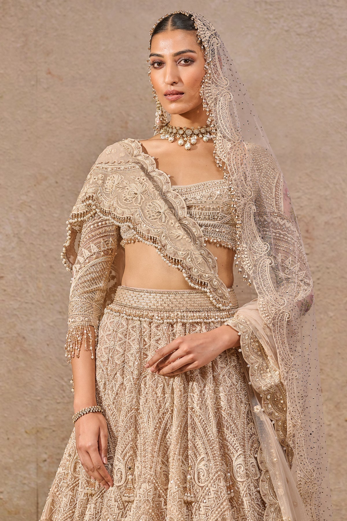 Resham Embroidered Lehenga