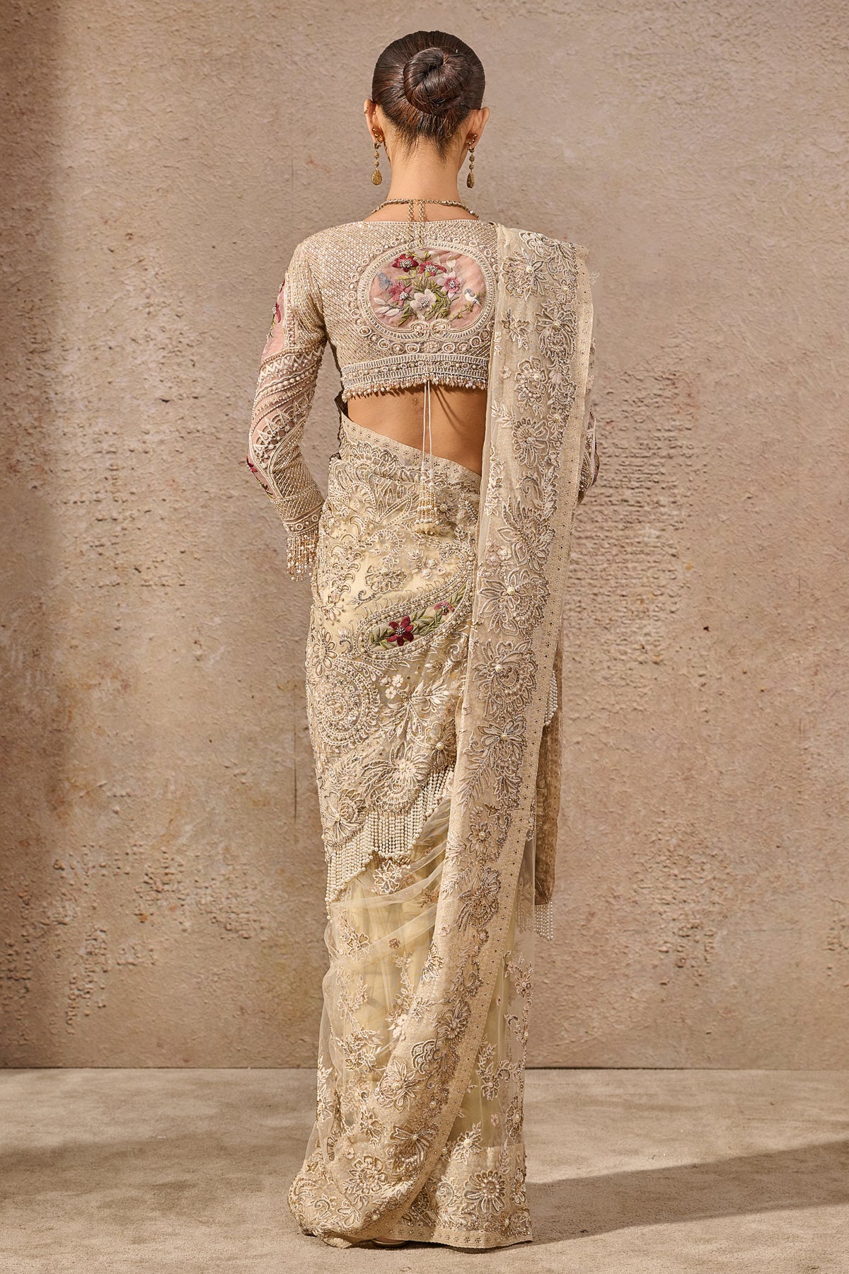 Resham Embroidered Saree