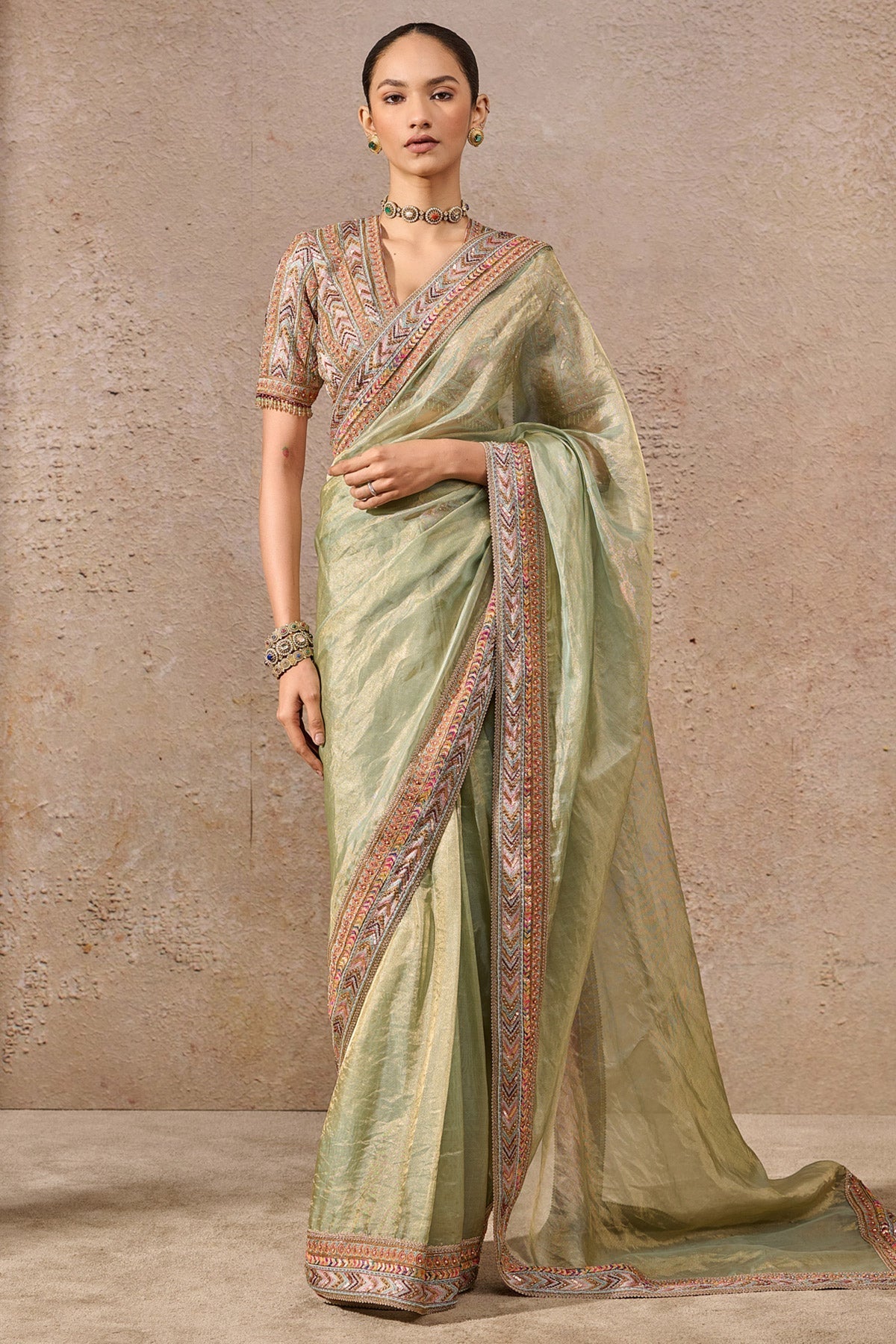 Languid Summer Classic Silk Tissue Saree - Only Saree