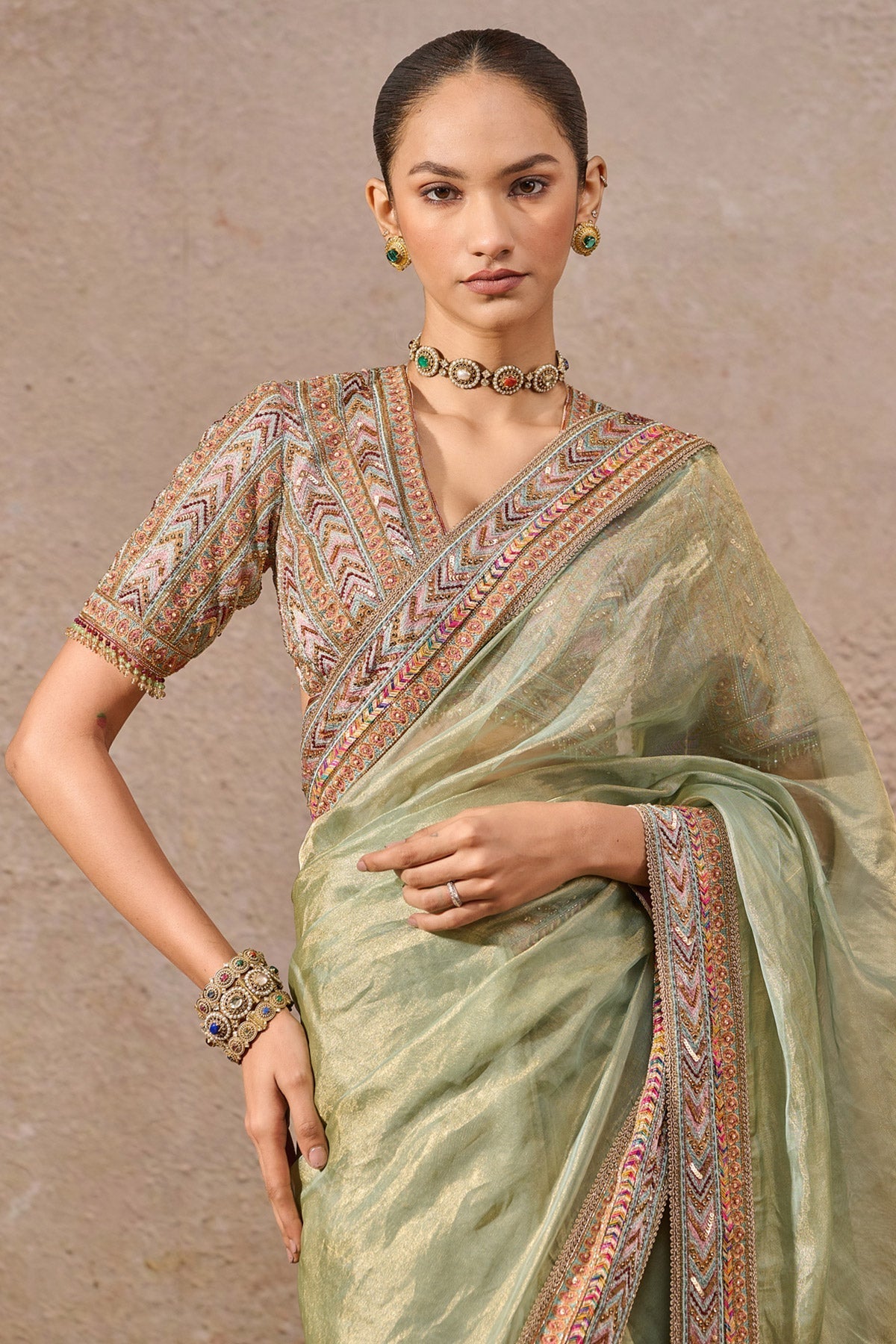 Languid Summer Classic Silk Tissue Saree - Only Saree