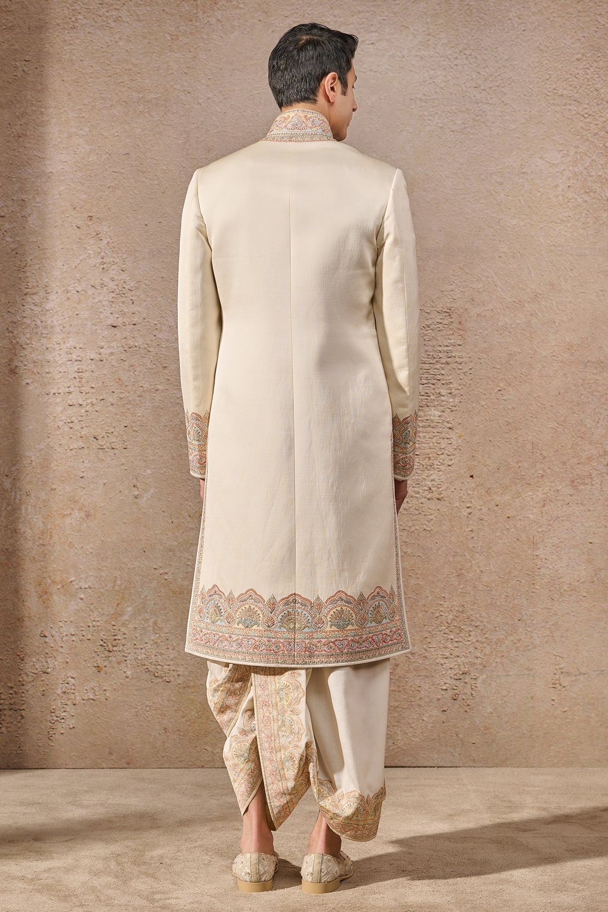 Languid Summer Classic Thread Work Embroidered Sherwani