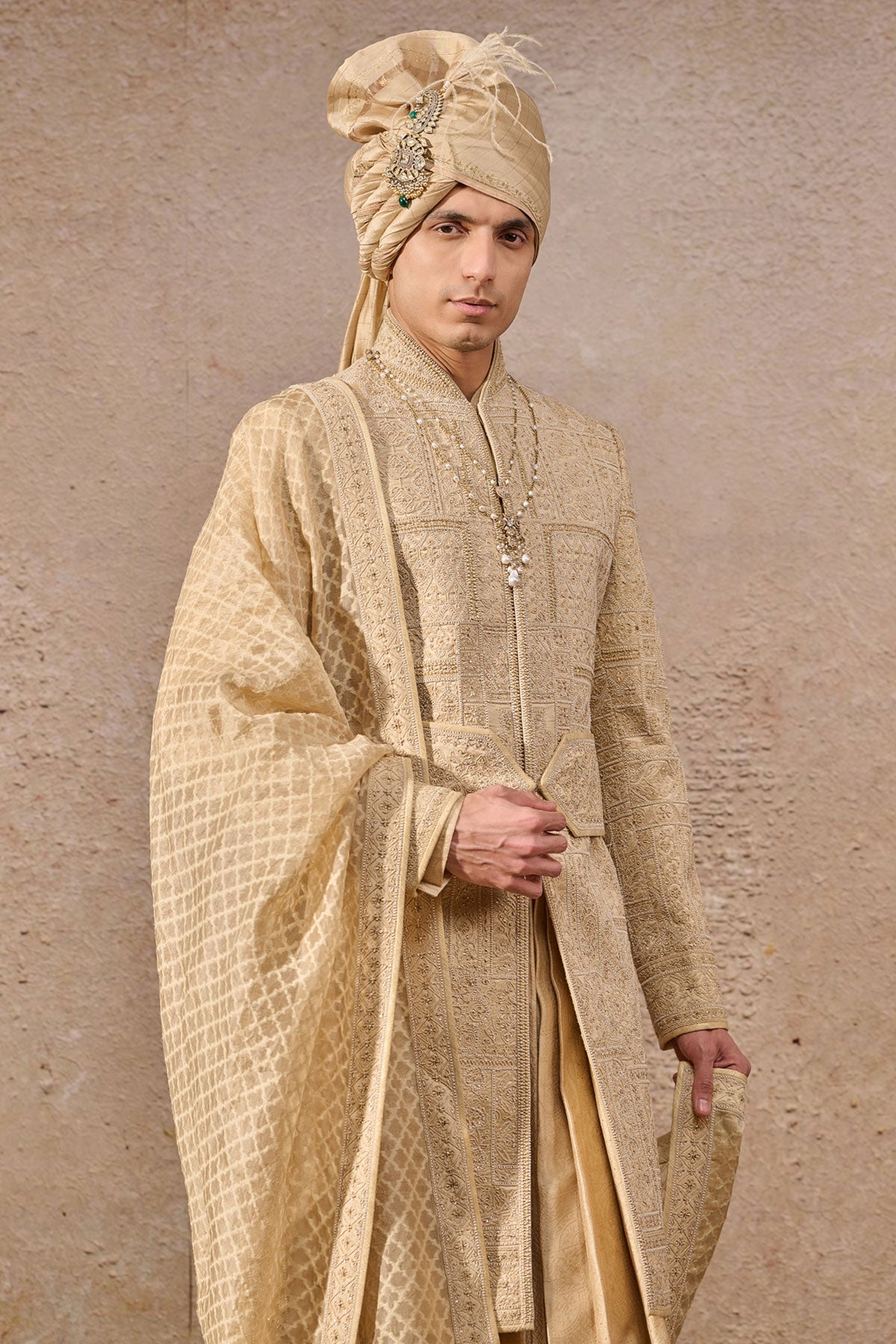 Multicolor Thread Embroidery Sherwani