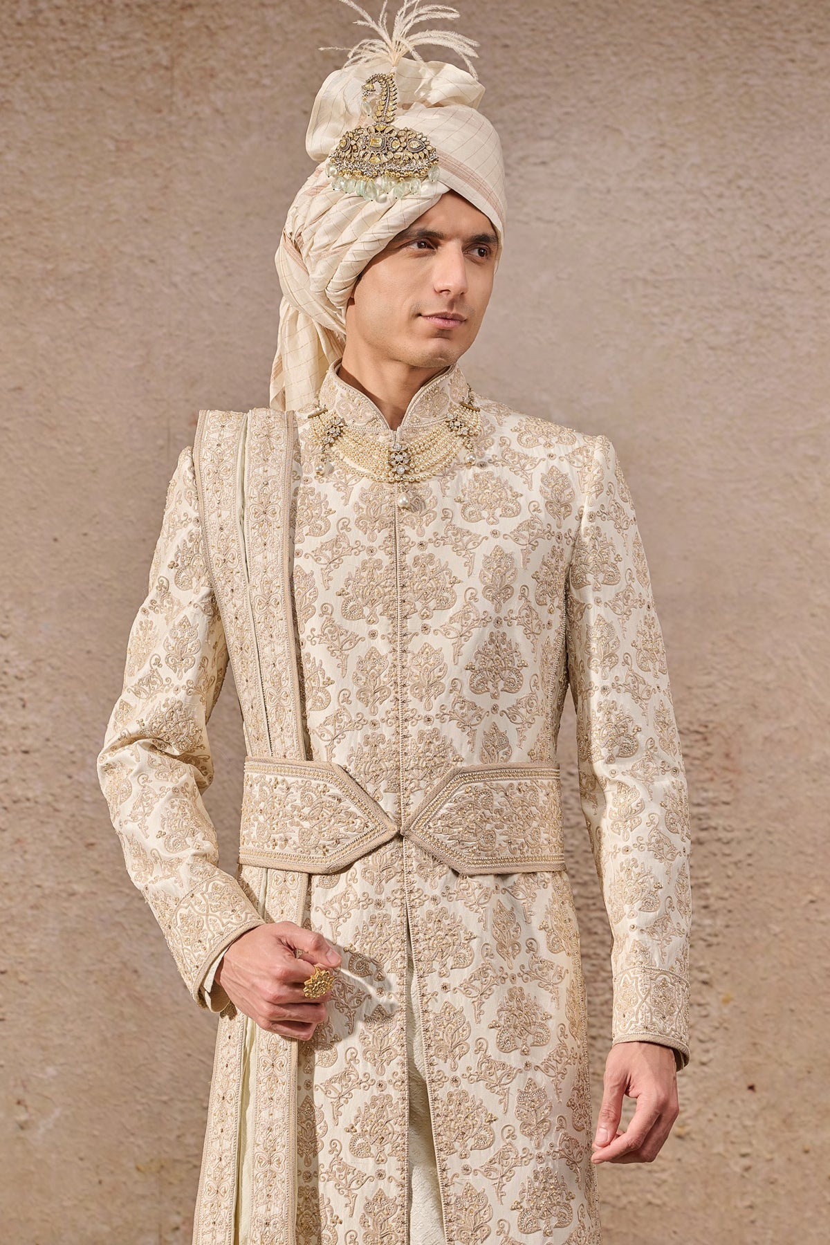 Classic Hand Embroidered Sherwani