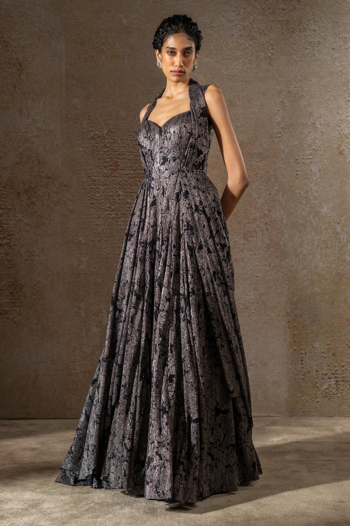 Golden Light Classic Crinkle Gown