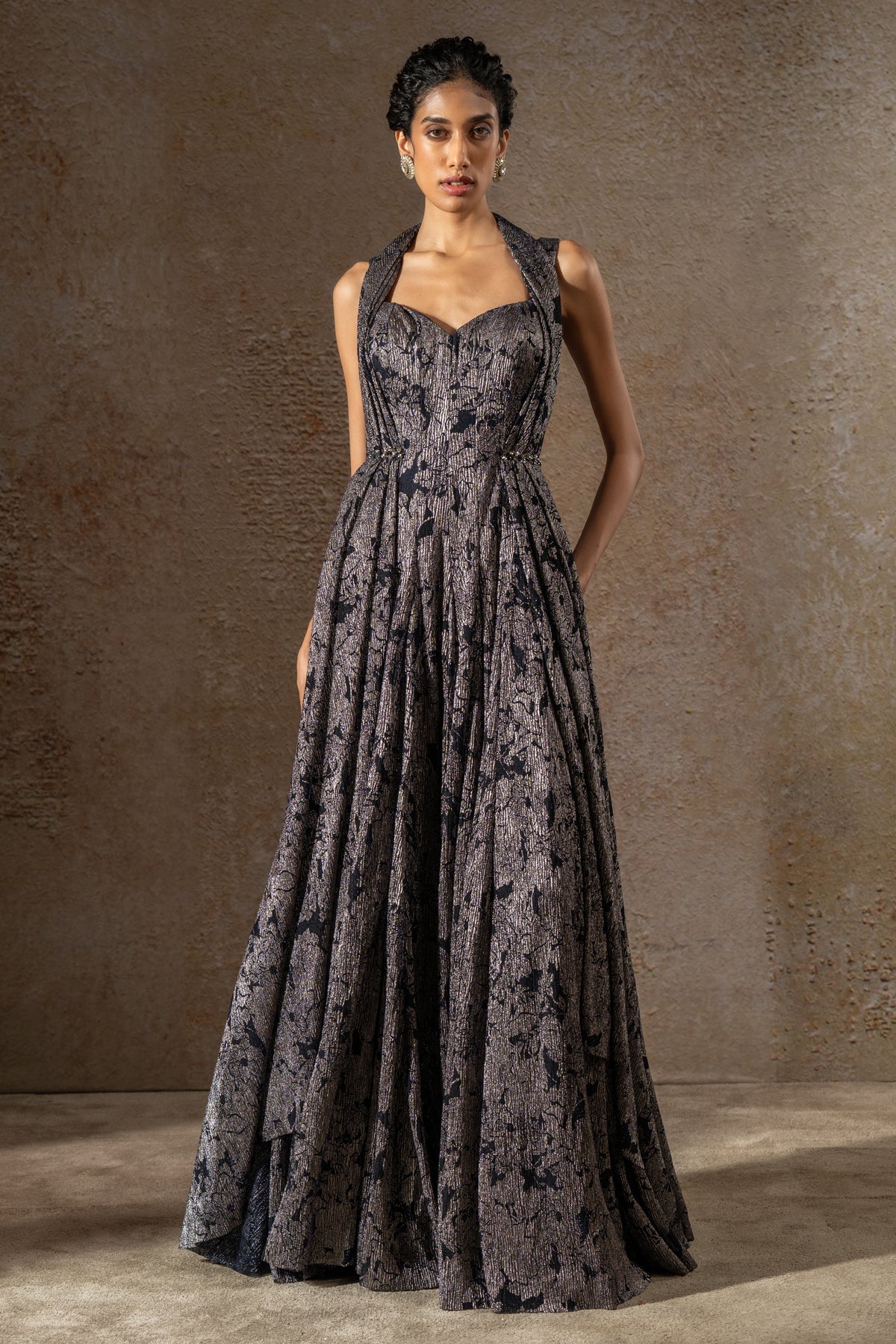 Golden Light Classic Crinkle Gown