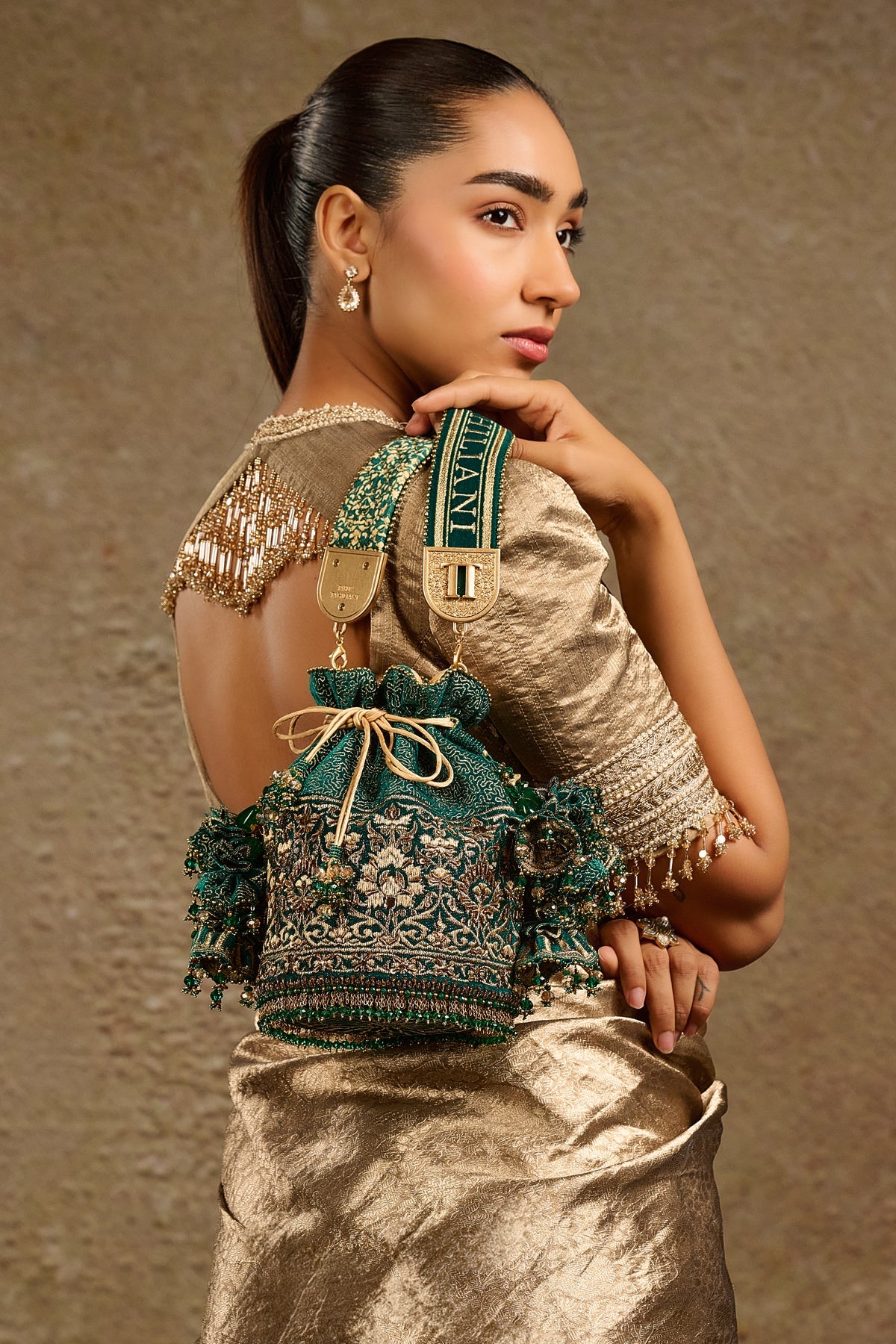 Embroidered Potli