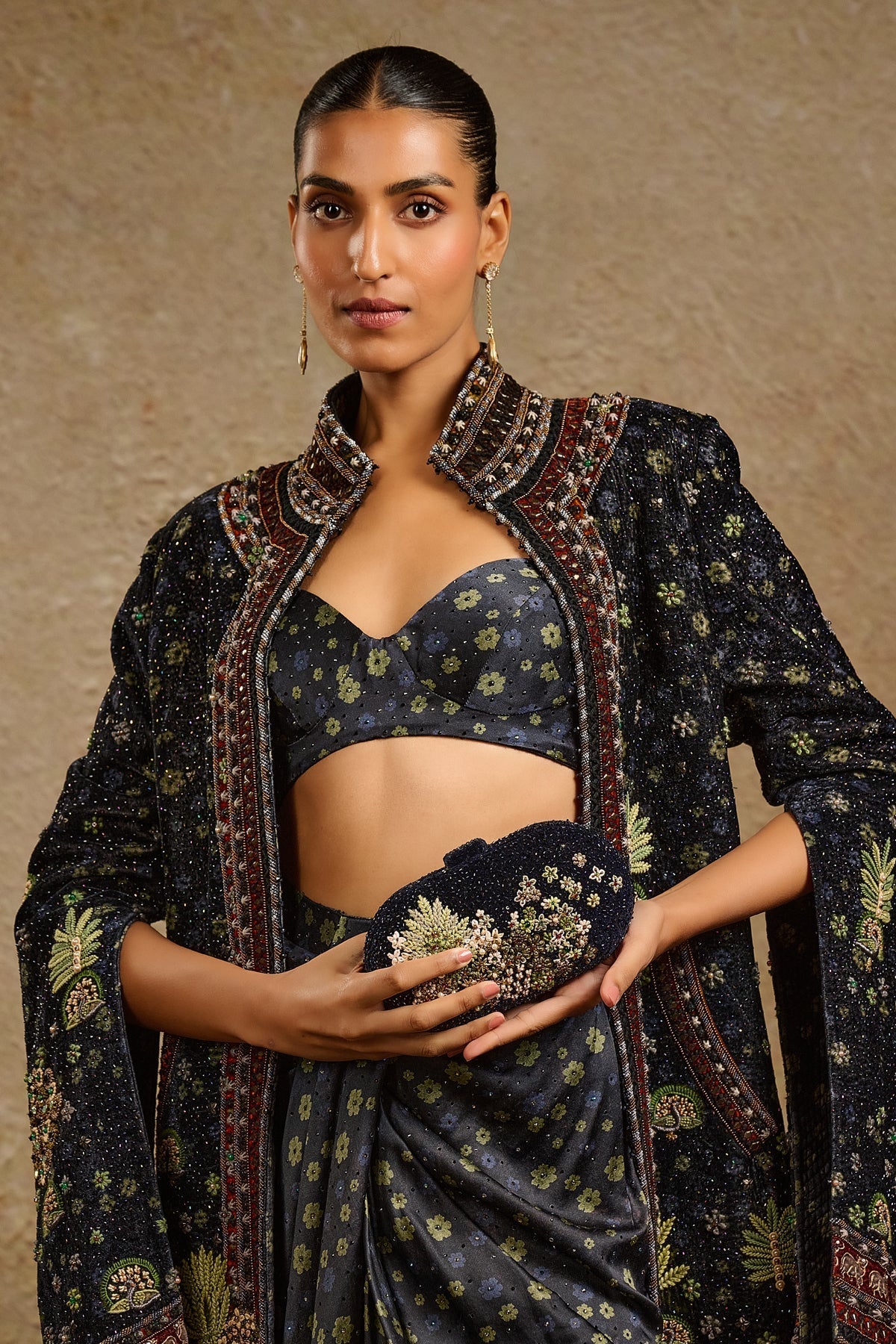 Embroidered Clutch