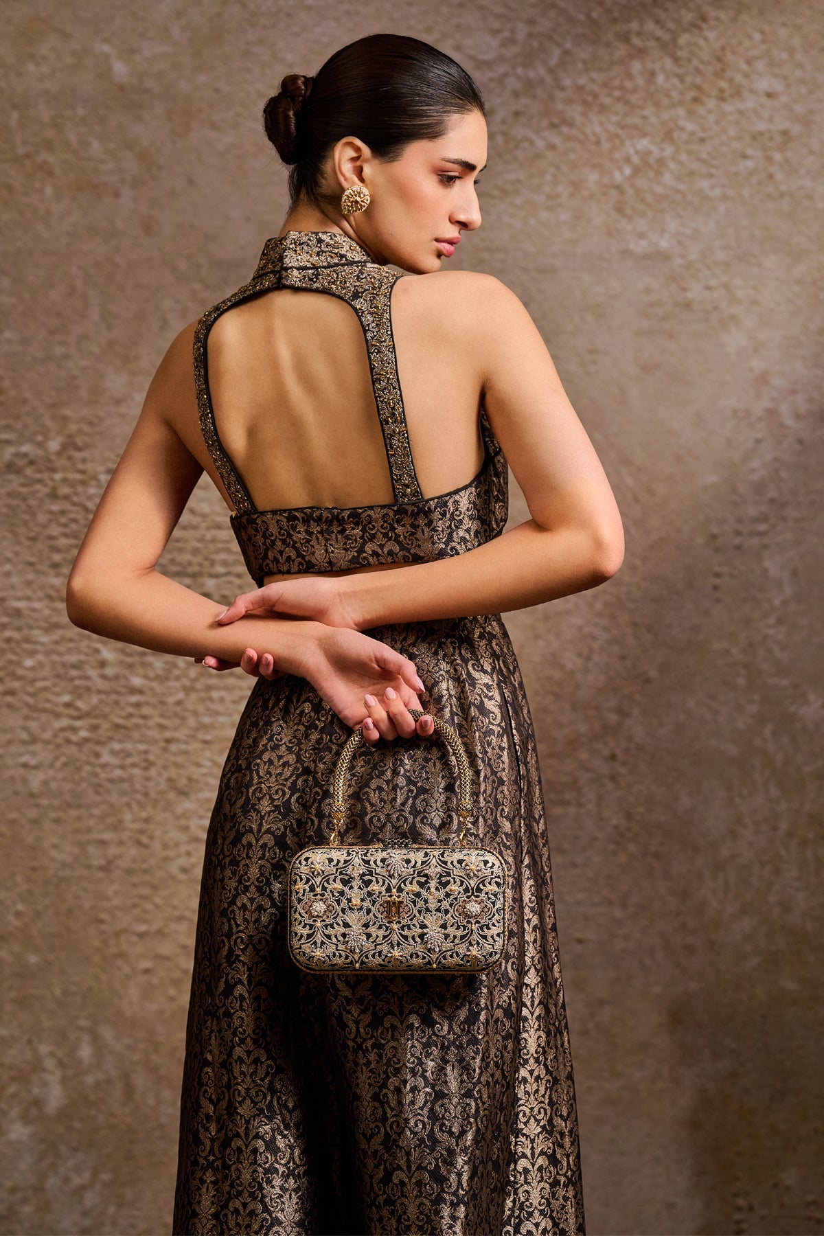 Embroidered Clutch
