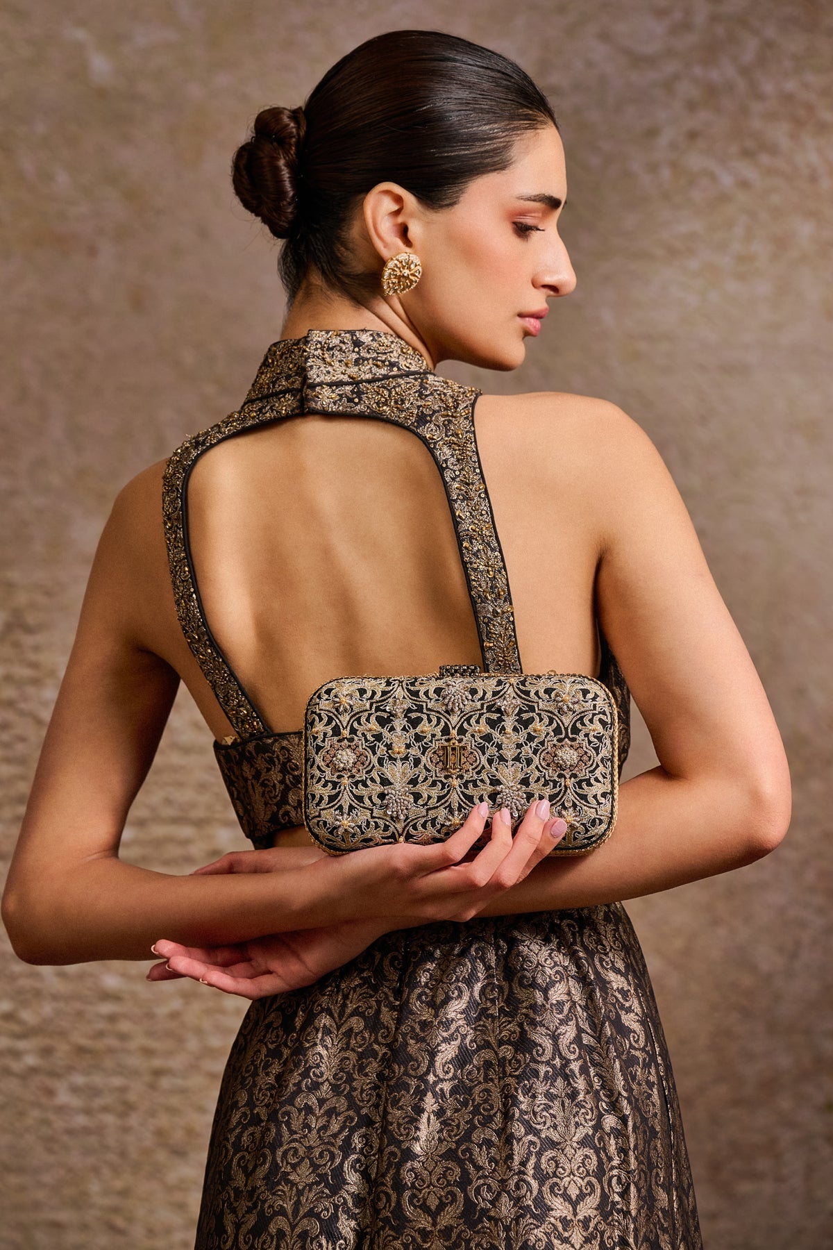 Embroidered Clutch