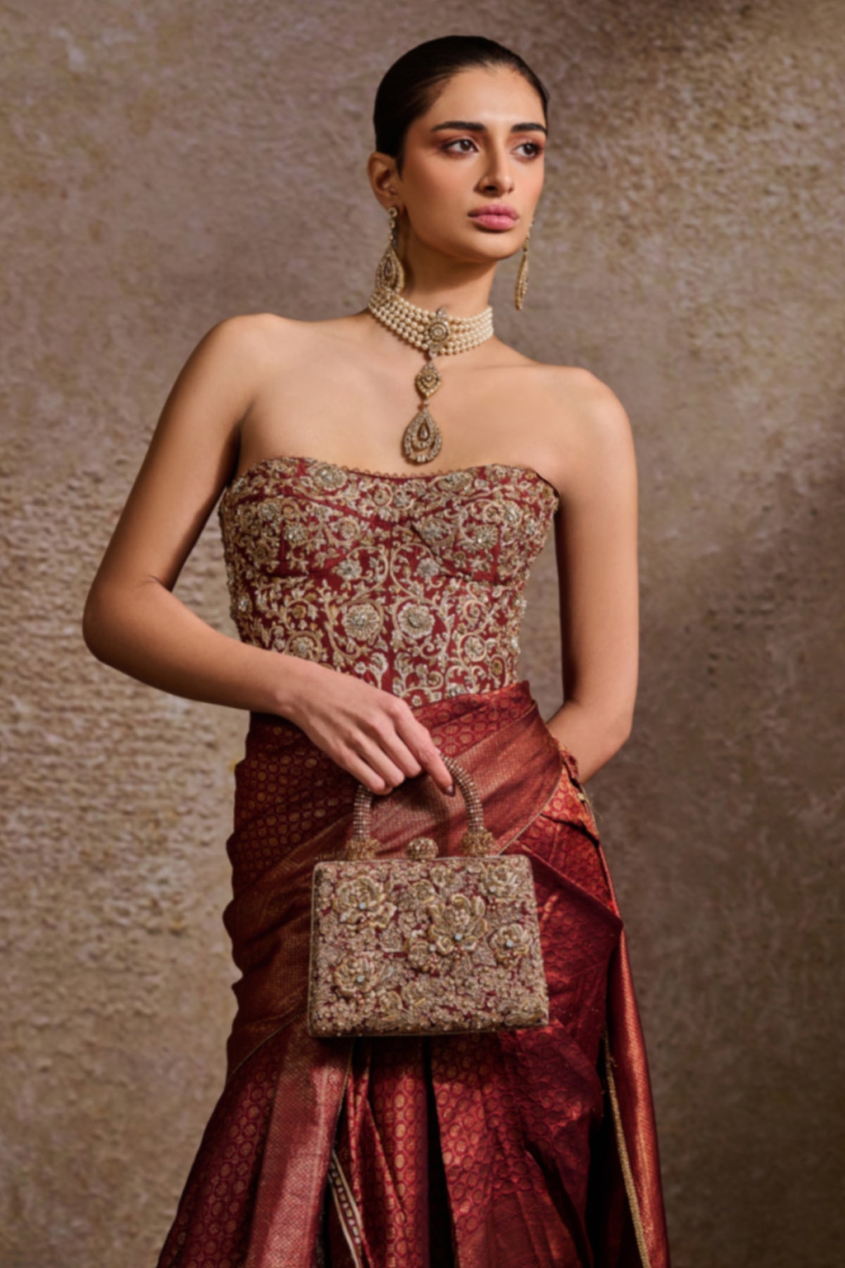 Embroidered Clutch