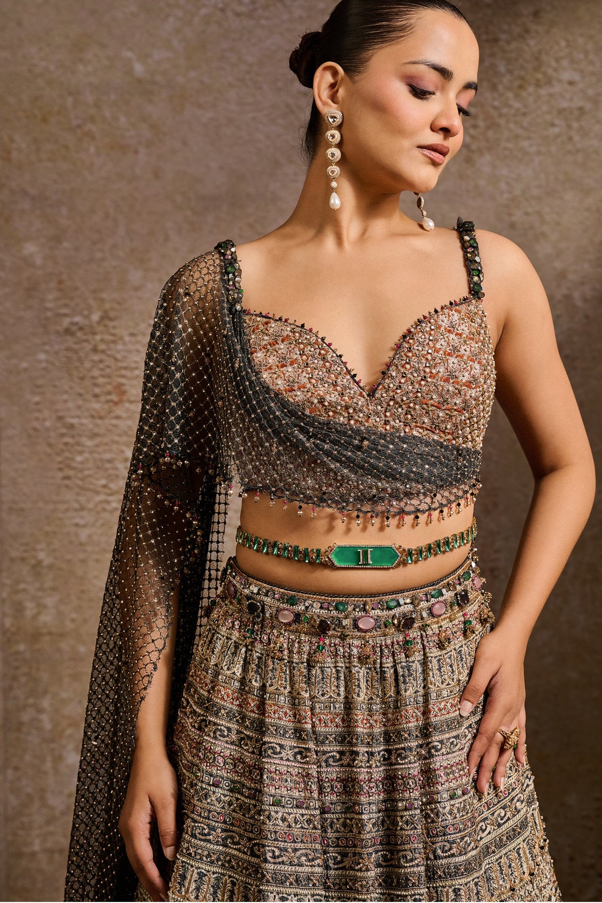 Jewelled Brooch Belt