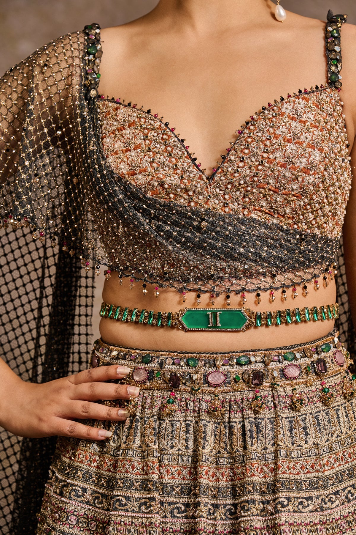 Jewelled Brooch Belt