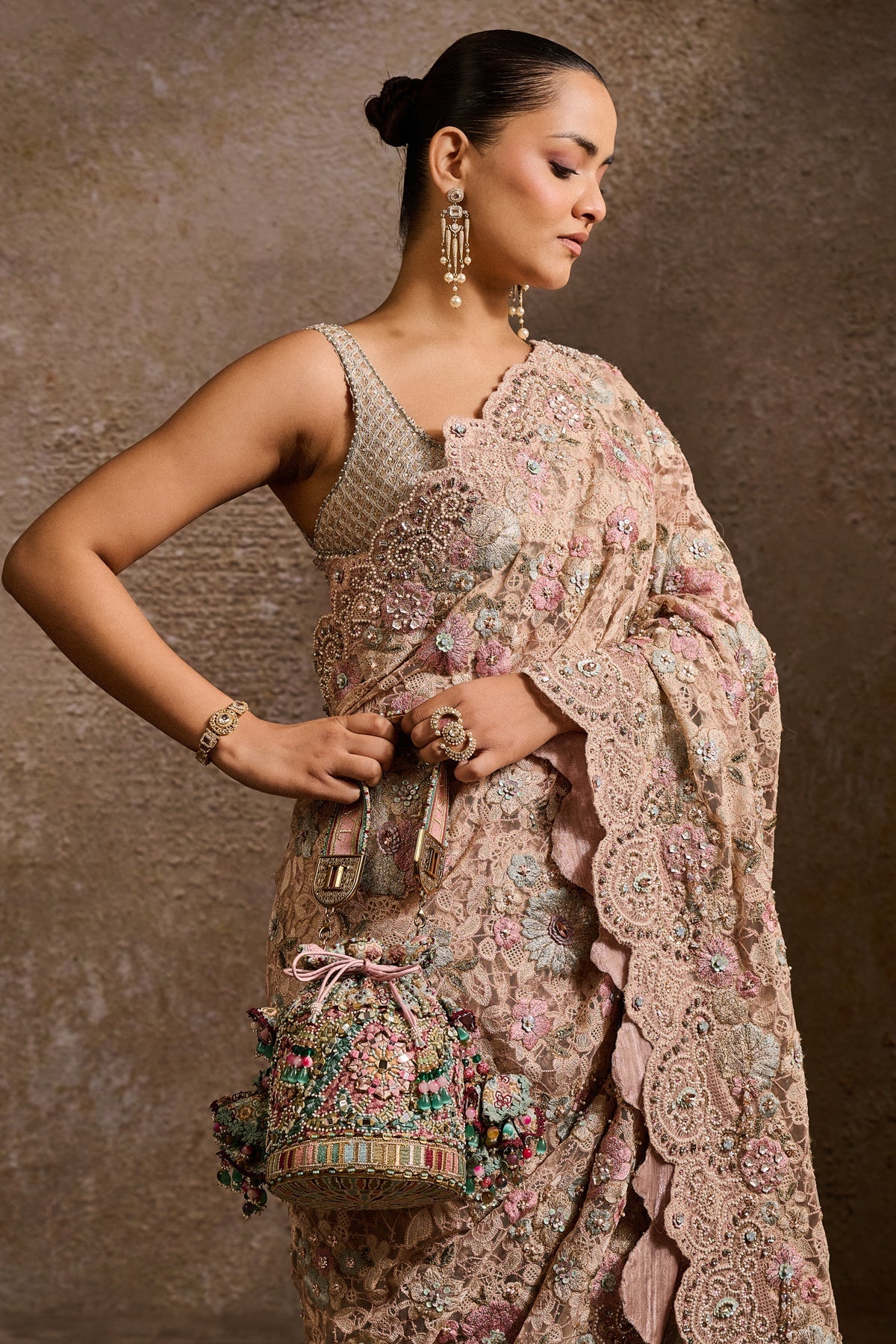 Embroidered Potli