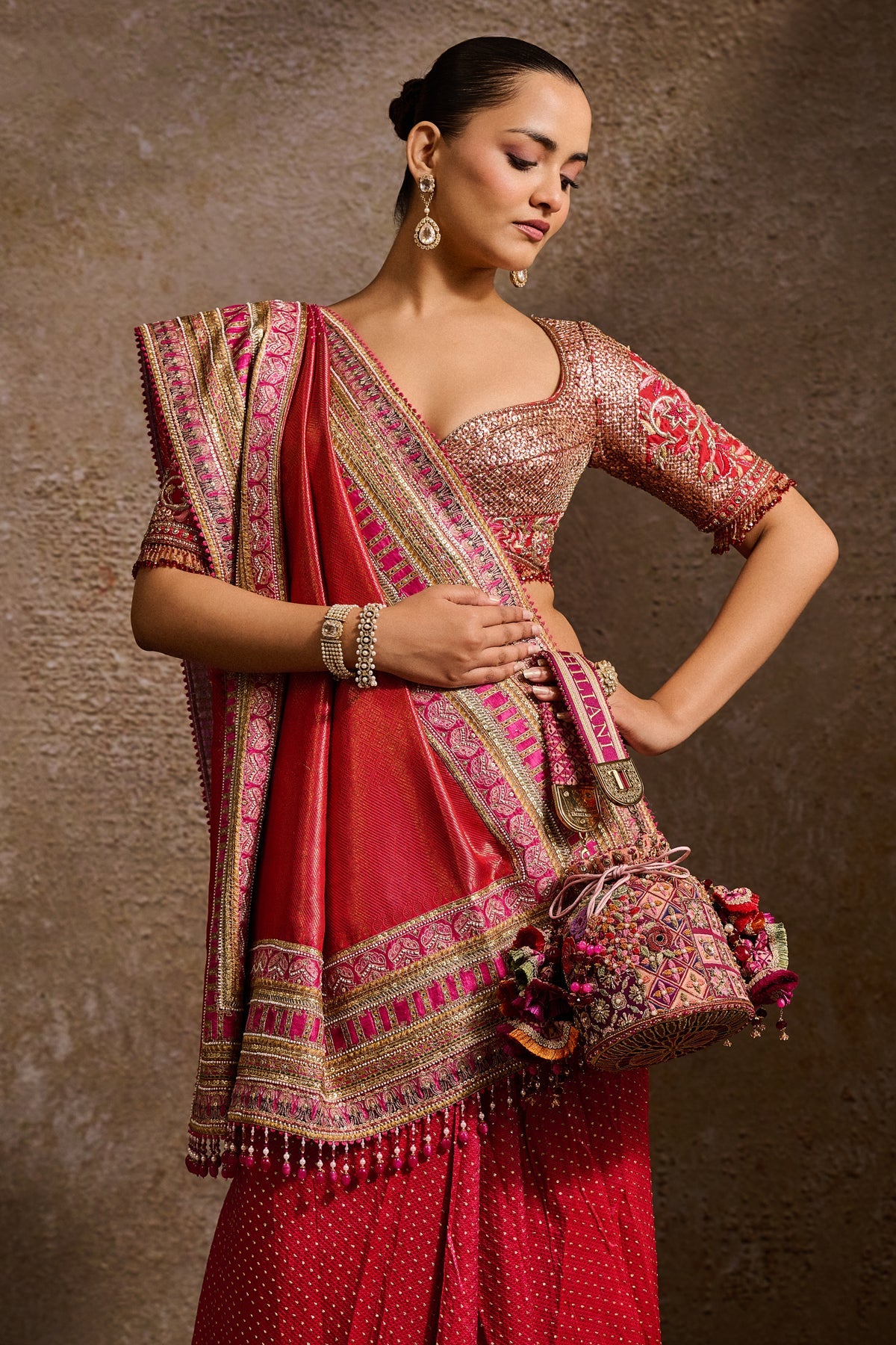 Embroidered Potli