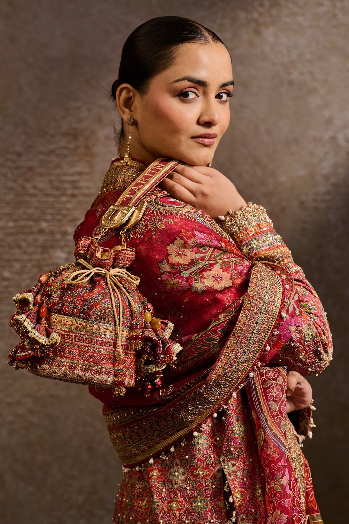 Embroidered Potli