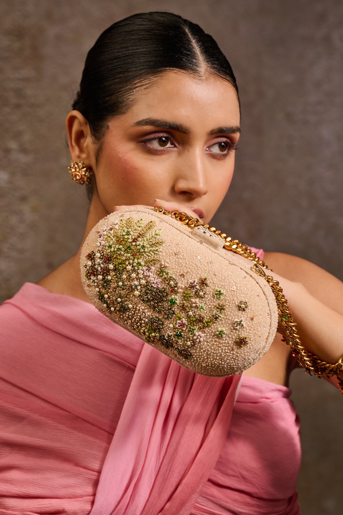 Embroidered Clutch