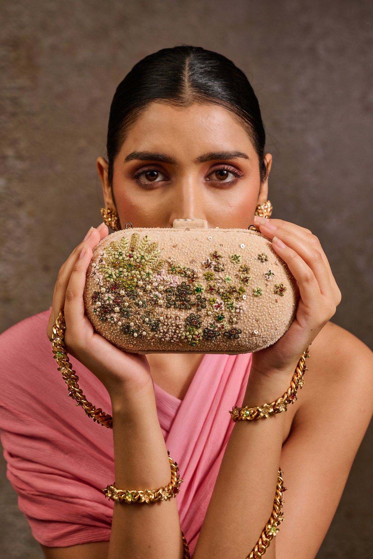 Embroidered Clutch