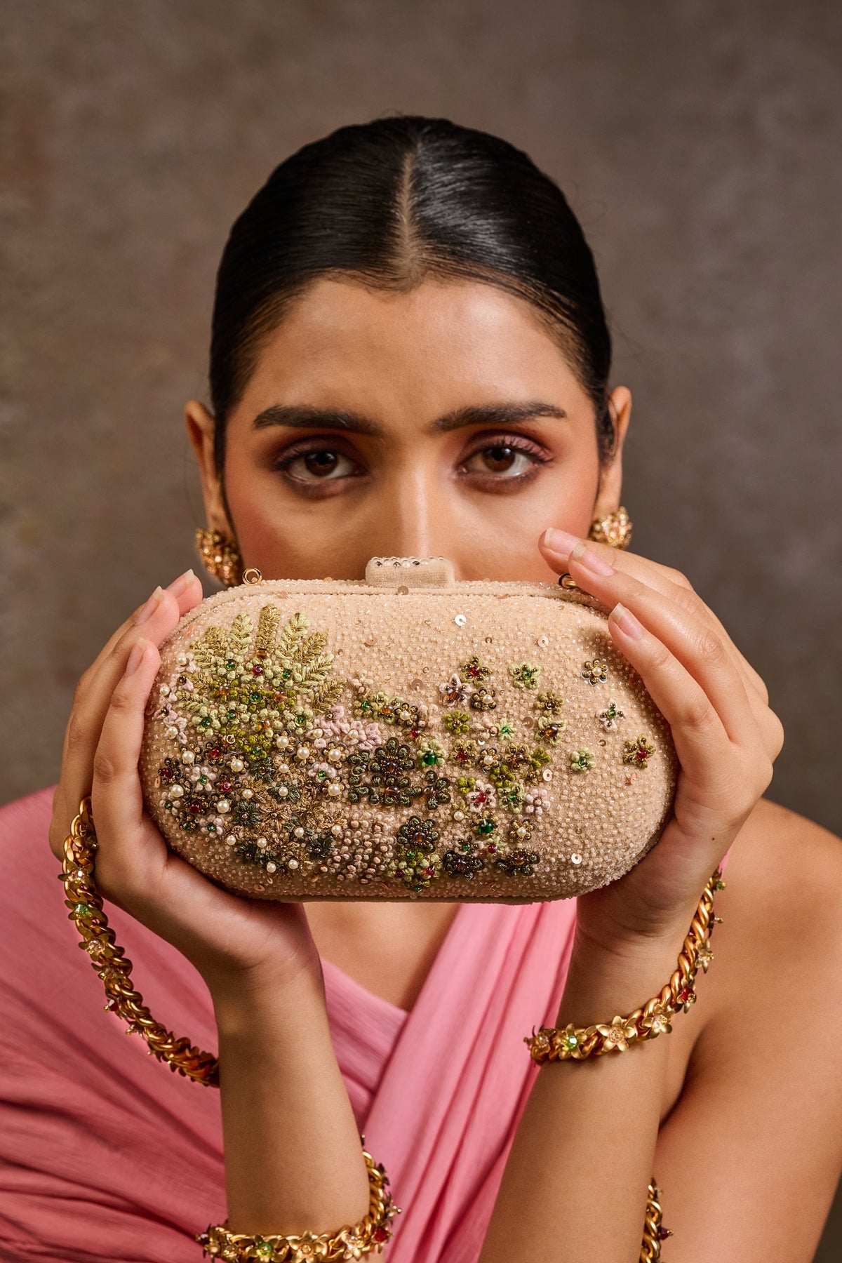 Embroidered Clutch