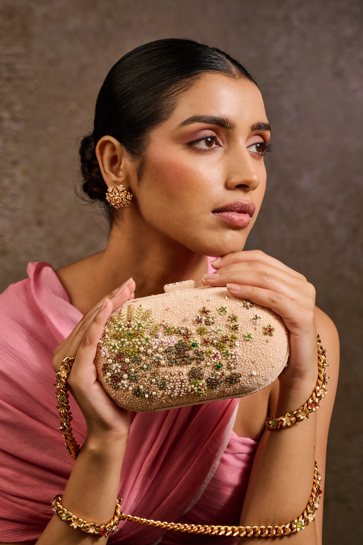 Embroidered Clutch